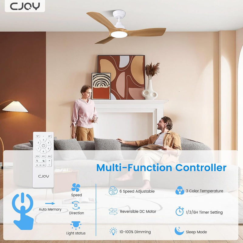 Ceiling Fans with Lights and Remote 42 Inch