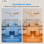 Cjoy Ceiling Fans with Lights and Remote Control