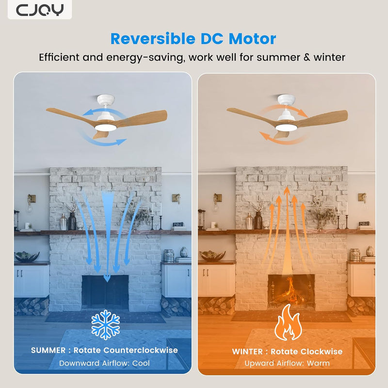Ceiling Fans with Lights and Remote 42 Inch