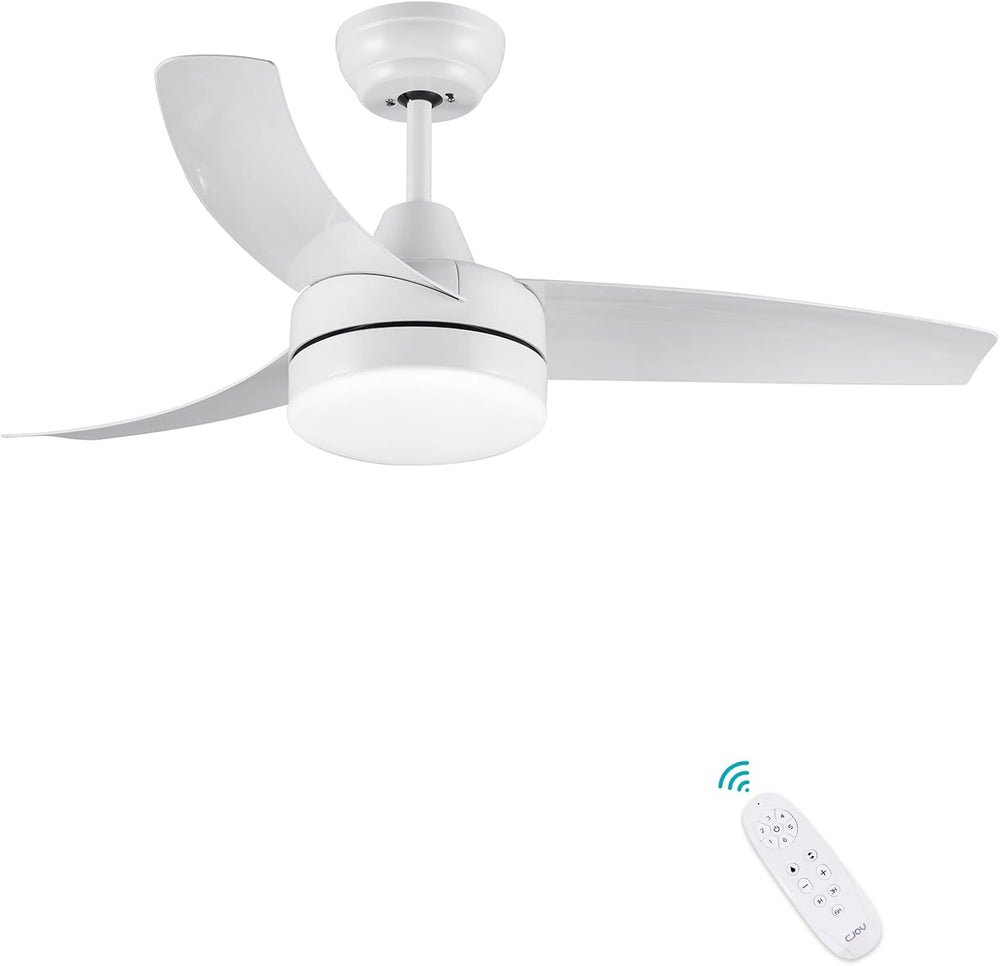Cjoy Ceiling Fans with Lights Dimmable 42'' Lamps