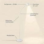 Clarity Floor Standing Reading Light Full Spectrum LED