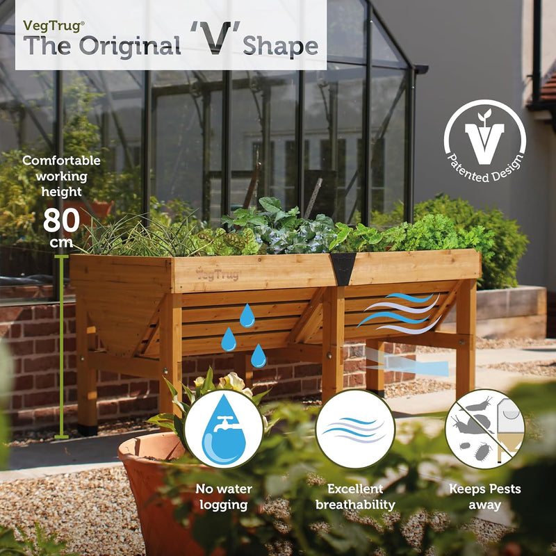 Classic 1m Raised Bed Planter Wash