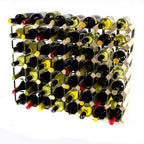 Classic 56 Bottle Pine Wood and Galvanised Metal