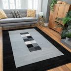 Classic Durable Bordered Living Room Area Rug Stain