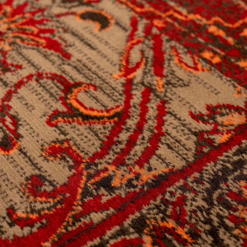 Classic Paisley Print Area Rug Traditional Floral Patchwork
