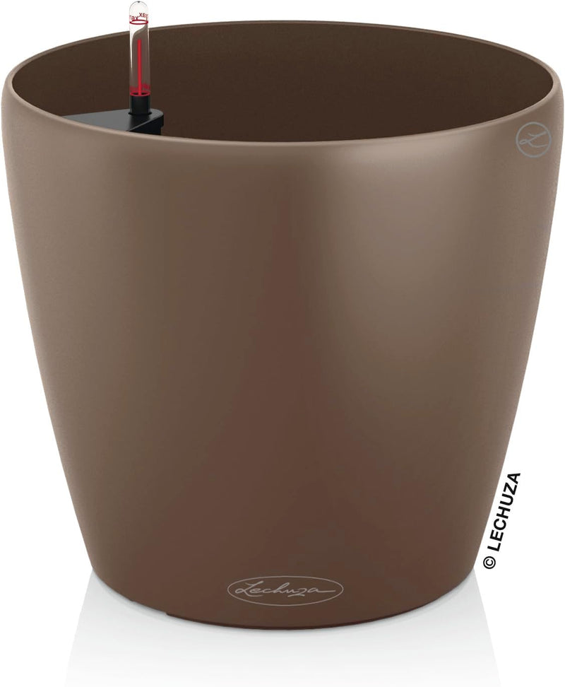 Classico Colour 43 Round Planter Plastic Self-Watering Plant (1 Pack)
