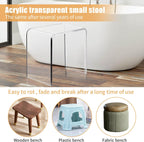 Clear Acrylic U Shaped End Table Transparent Perspex