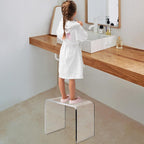 Clear Acrylic U Shaped End Table Transparent Perspex
