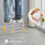 Clear Chiavari Chairs Transparent Acrylic Plastic Chair Accent (2 Pack)