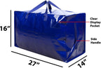 Clear Extra Large Moving Bags Storage Totes (4 Pack)