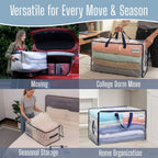 Clear Extra Large Moving Bags Storage Totes (4 Pack)