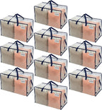 Clear Extra Large Moving Bags Storage Totes (4 Pack)
