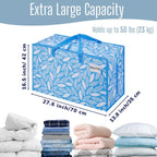 Clear Extra Large Moving Bags Storage Totes (4 Pack)