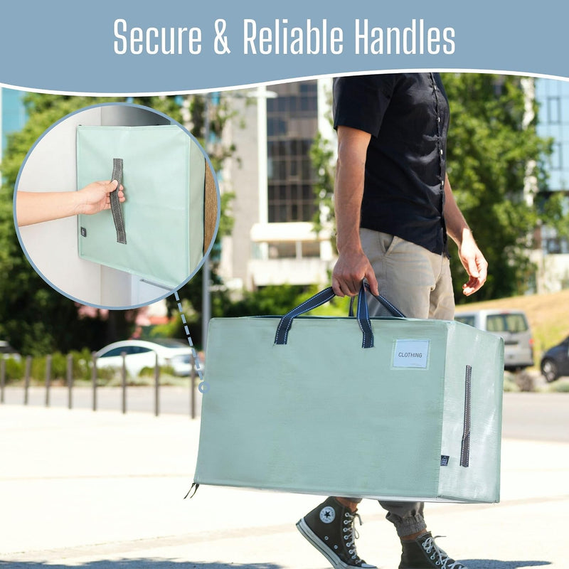 Clear Extra Large Moving Bags Storage Totes (4 Pack)