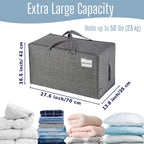 Clear Extra Large Moving Bags Storage Totes (4 Pack)