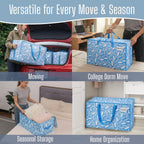 Clear Extra Large Moving Bags Storage Totes (4 Pack)