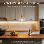 Clear Fluted Glass Pendant Light 1 Natural Bulb