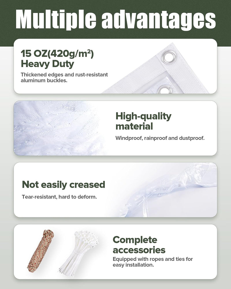 Clear Tarpaulin Waterproof