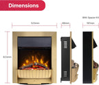 Clement 2KW Optiflame Inset Electric Fire