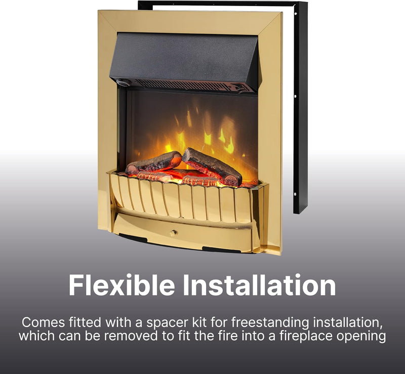 Clement 2KW Optiflame Inset Electric Fire