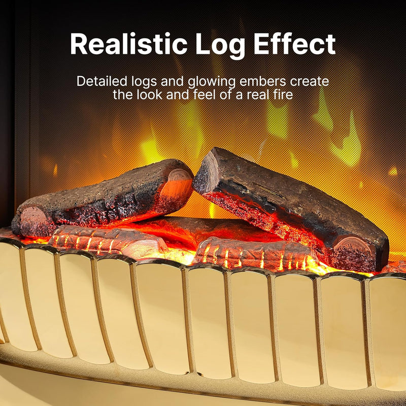 Clement 2KW Optiflame Inset Electric Fire