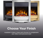 Clement Optiflame 2KW Inset Electric Fire Chrome