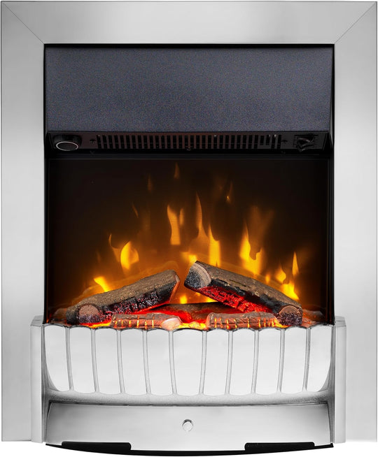 Clement Optiflame 2KW Inset Electric Fire Chrome