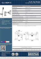 Cli Bsm C Clio Bath Shower Mixer Chrome