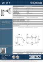 Cli Bsm C Clio Bath Shower Mixer Chrome