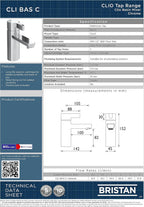 Cli Bsm C Clio Bath Shower Mixer Chrome