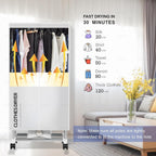 Clothes Dryer Portable Drying Machine with Timer 60inch