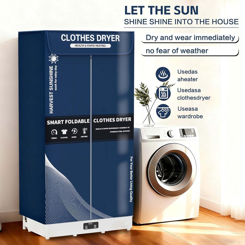 Clothes Dryer Portable Foldable Drying Machine with Timer