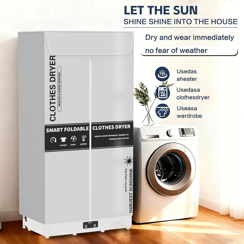 Clothes Dryer Portable Foldable Drying Machine with Timer