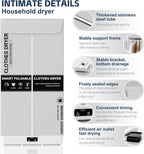 Clothes Dryer Portable Foldable Drying Machine with Timer