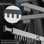 Clothes Drying Rack Wall Mounted Retractable Garment