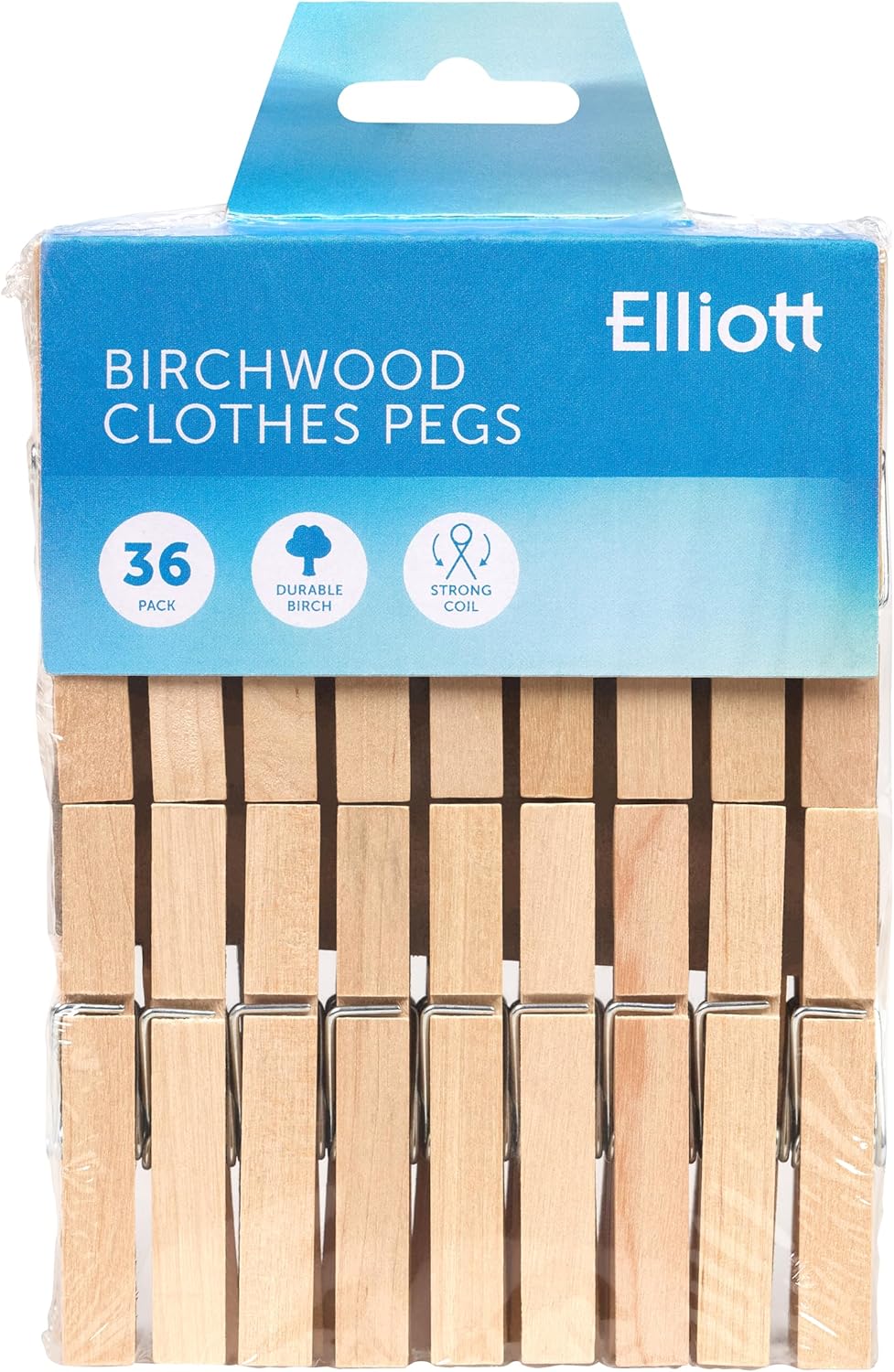 Clothes Pegs with Metal Coil Spring for Firm
