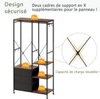 Clothes Rack Heavy Duty Rail Clothing for Bedroom