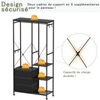 Clothes Rack Heavy Duty Rail Clothing for Bedroom