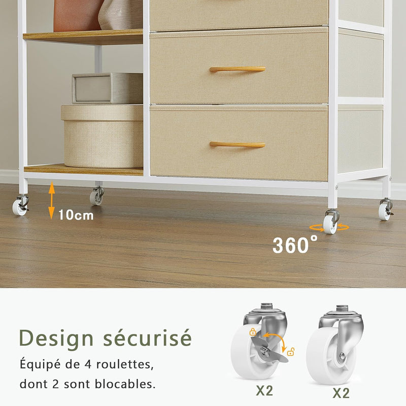 Clothes Rack Heavy Duty Rail Clothing for Bedroom