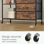 Clothes Rack Heavy Duty Rail Clothing for Bedroom