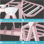 Clothes Rack Foldable Racks for Hanging Folding Hanger