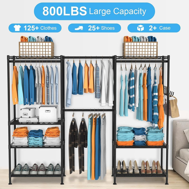 Clothes Rack for Hanging Adjustable