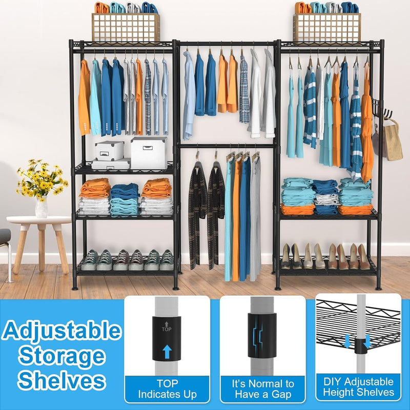 Clothes Rack for Hanging Adjustable