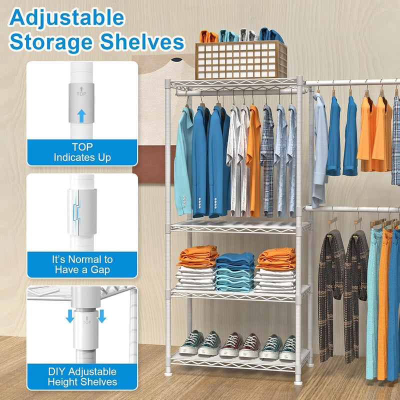 Clothes Rack for Hanging Adjustable