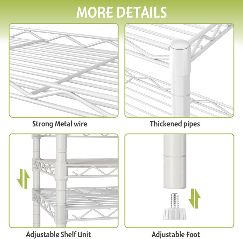 Clothes Rail Heavy Duty for Hanging with 4