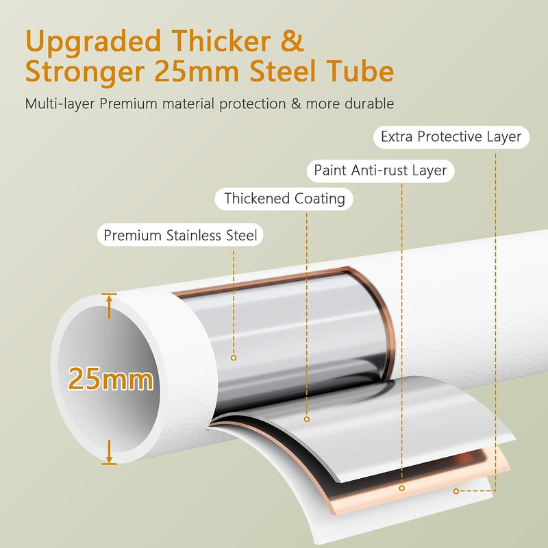Clothes Rail Double Rod Adjustable Rack