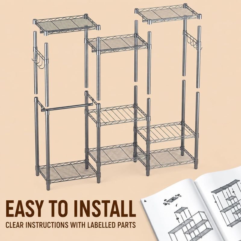 Clothes Rail for Bedroom 372KG