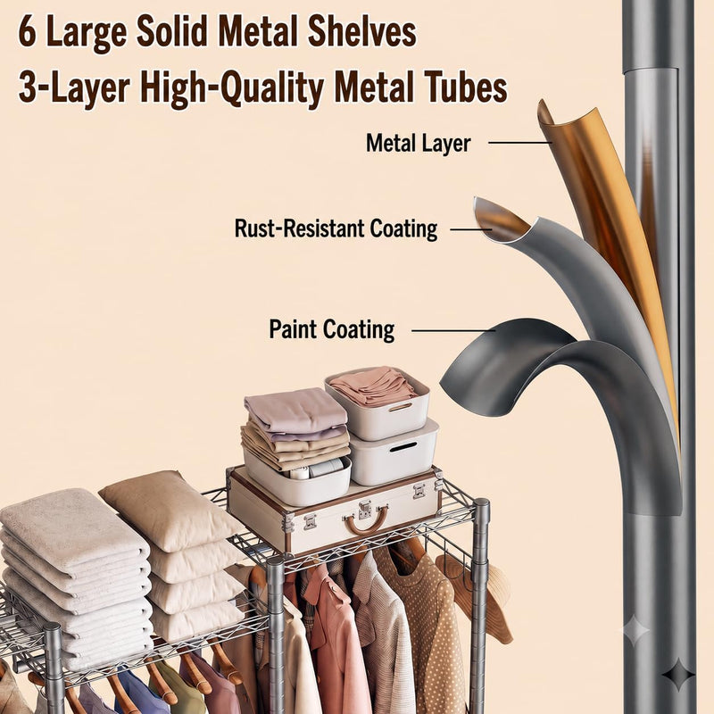 Clothes Rail for Bedroom 372KG
