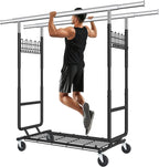 Clothes Rail Heavy Duty 285KG Capacity Height Adjustable