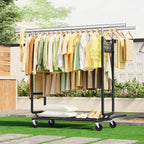 Clothes Rail Heavy Duty 285KG Capacity Height Adjustable